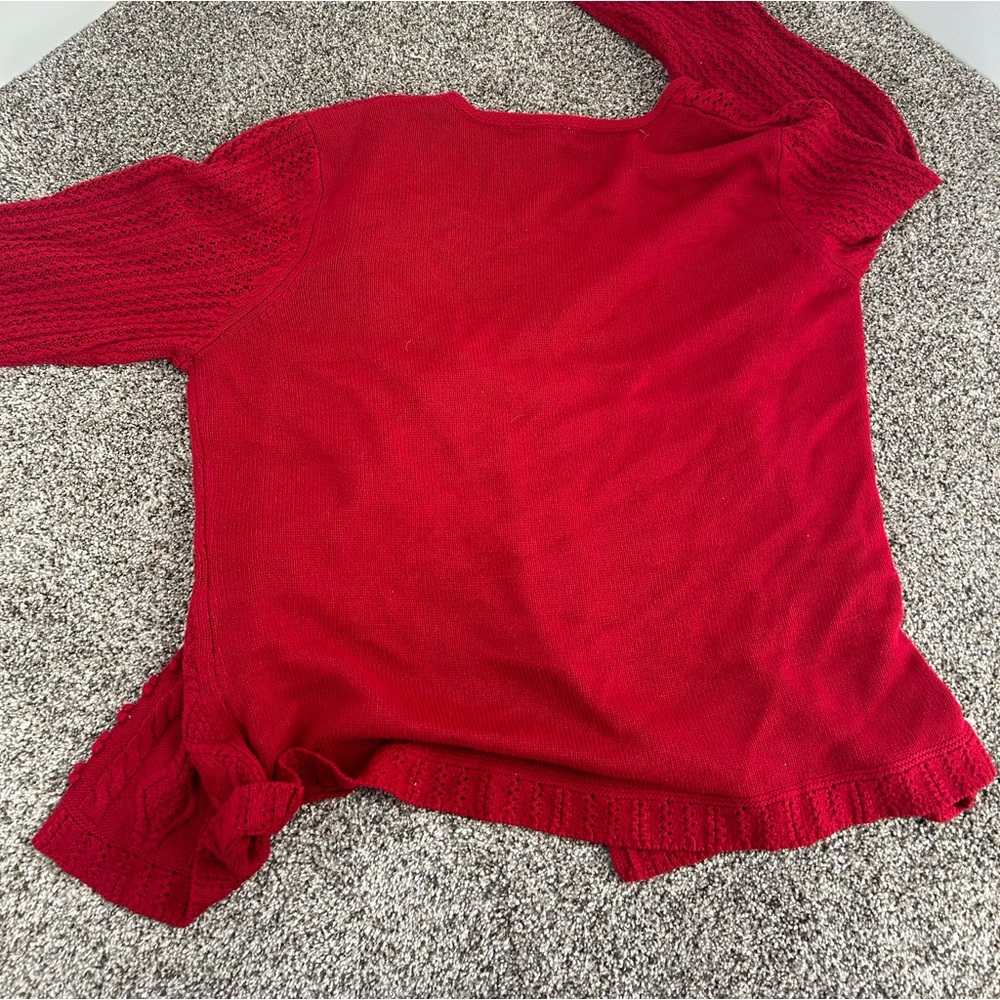Red cardigan - Picture 5 of 9